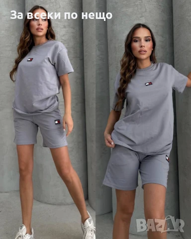 Tommy Hilfiger Дамски Летен Спортен Комплект🔝Дамски Спортен Екип Томи Хилфигер - 5 Цвята Код A712, снимка 5 - Комплекти - 50945730