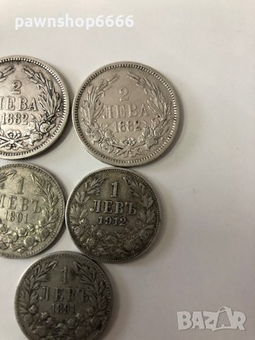 Лот български сребърни монети 1 лев и 2 лева , снимка 5 - Нумизматика и бонистика - 38434445