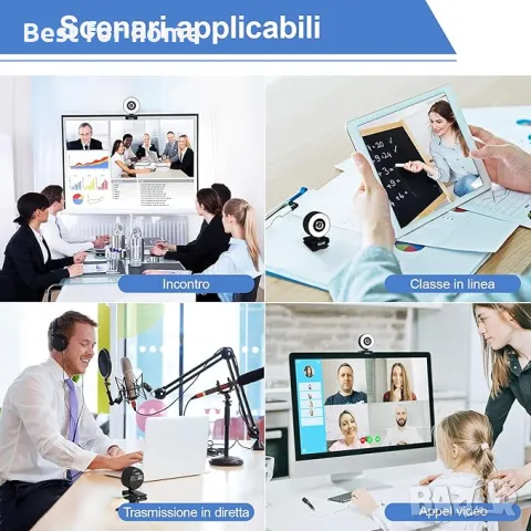 MUINE уеб камера с микрофон, снимка 6 - Камери - 49513177