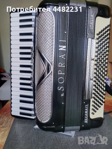 Продавам Италиански акордеон vSOPRANI RECANATI 120баса черен с куфар , снимка 17 - Акордеони - 53121448