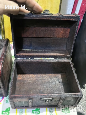 лот от 5 броя дървени кутии , снимка 9 - Колекции - 52321804