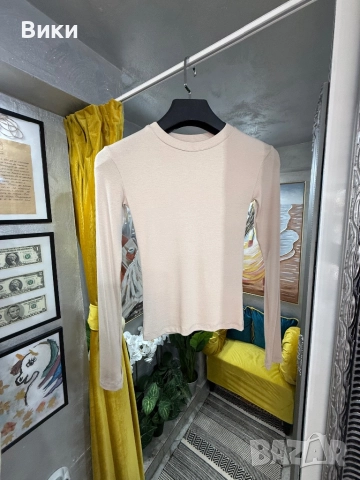 Блуза в телесен цвят, налична в S, M u L, снимка 4 - Блузи с дълъг ръкав и пуловери - 52927298