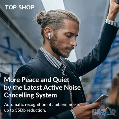 Нови безжични спортни слушалки с калъф за зареждане и шумопотискане, снимка 7 - Bluetooth слушалки - 49451078