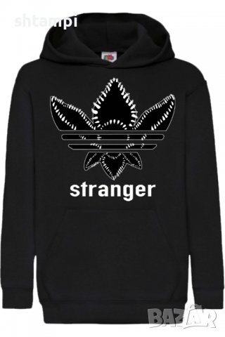 Детски Суитчър/Суитшърт Stranger Adidas,Игра,Подарък,Изненада,Забавление,Рожден Ден, снимка 2 - Детски анцузи и суичери - 38357385