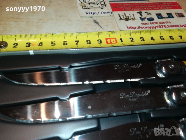 laguiole-france 6 кафяви ножа 0812210909, снимка 4 - Колекции - 35067464