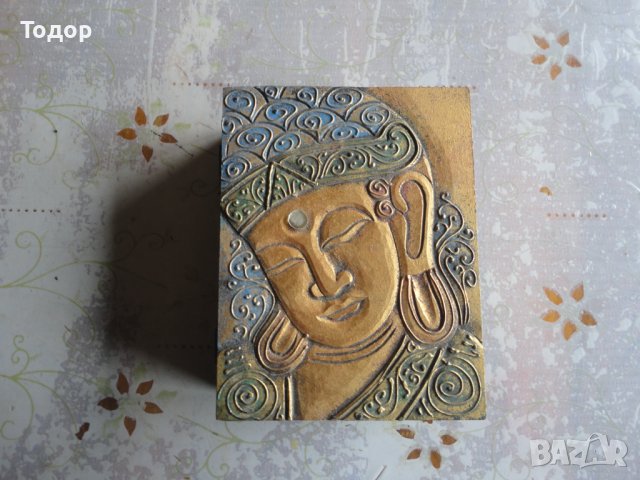 Страхотна позлатена дървена кутия за бижута , снимка 7 - Колекции - 40390355