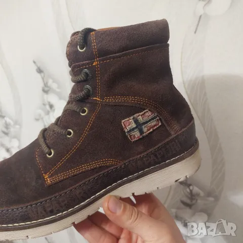 Napapijri  боти от набук номер 43, снимка 6 - Мъжки боти - 48634449