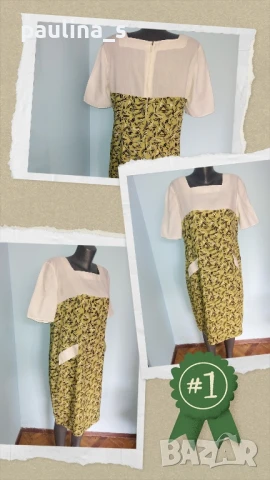 Три различни броя / Рокля по модел на Burda / бутикова стойност и цена / голям размер , снимка 9 - Рокли - 27999533