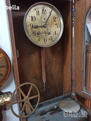 Много стар контролен часовник Fried.Ernst Benzing.Датиран от 1911 год., снимка 5 - Антикварни и старинни предмети - 50927898