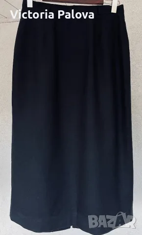 Винтидж миди пола от тежка коприна ( 100%)  Liz Claiborne Collection , снимка 6 - Поли - 56185456
