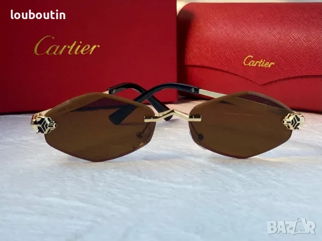 Cartier 2024 дамски слънчеви очила ромб 3 цвята, снимка 15 - Слънчеви и диоптрични очила - 47667819
