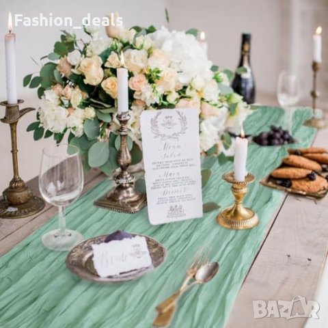 Нова декорация за Маса 300x90 см, Зелено 3 пакета Дом Кухня Подарък, снимка 3 - Други стоки за дома - 42636673