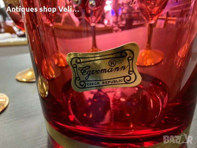 Кристален комплект Бохемия №8102, снимка 6 - Други ценни предмети - 54201862