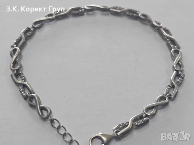 Сребърна гривна 925, снимка 9 - Гривни - 51080705