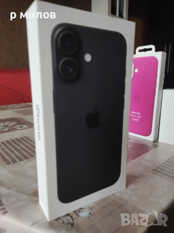 Продавам iPhone 16 заедно с Case и слушалки. Неразопаковани.