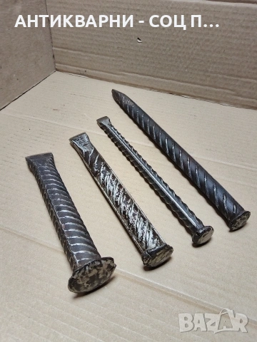 Комплект Соц Стари Клинове Секачи Шило Общо Тегло 2.600кг. НОМЕР 66., снимка 4 - Антикварни и старинни предмети - 54010501