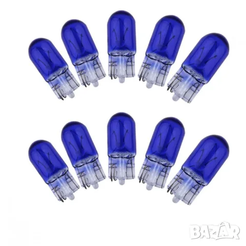 Maxxx Light T10 сини крушки 12 V 5 W 10 бр.