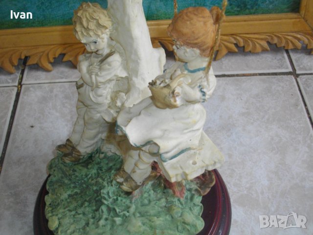 Capodimonte-31см Винтидж Порцелан Статуетка/Фигура,Подпис от Бруно Мерли-Bruno Merli-1983 Florence, снимка 10 - Статуетки - 39964138