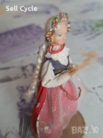 ✅РЪЧНО ПРАВЕНА ФИГУРКА - ДЕВОЙКА - ПОЛША❗, снимка 4 - Антикварни и старинни предмети - 54226878