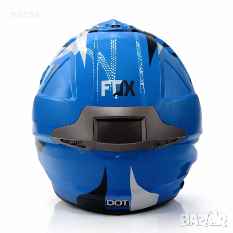 Кросова каска FOX V2, Full Face, DOT Сертификат, Размер: XL, снимка 9 - Части за велосипеди - 52381970