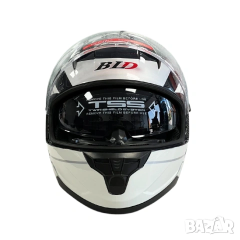 Мото каска с вградени очила, снимка 6 - Аксесоари и консумативи - 53299318