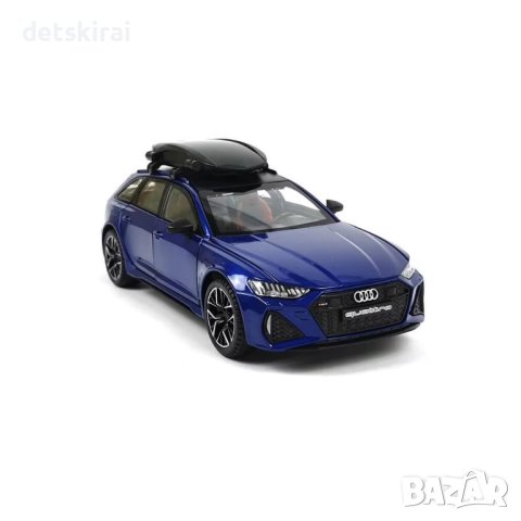 Метална количка Audi Rs6 с аутобокс 1:24, снимка 2 - Колекции - 42362874