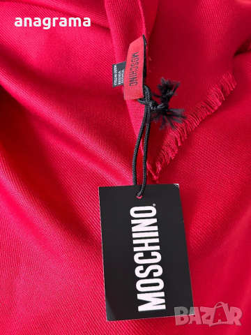 Moschino нов червен шал , снимка 11 - Шалове - 44808954