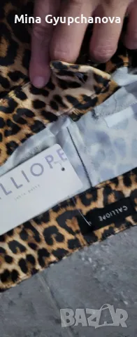 панталон сатен леопард , снимка 2 - Къси панталони и бермуди - 48944015