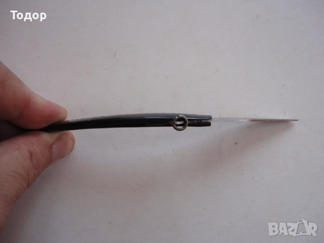 Страхотен нож сойка биволски рог гравюри 6, снимка 5 - Ножове - 52671166