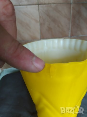 стъклена ваза арт деко, снимка 4 - Антикварни и старинни предмети - 33951011