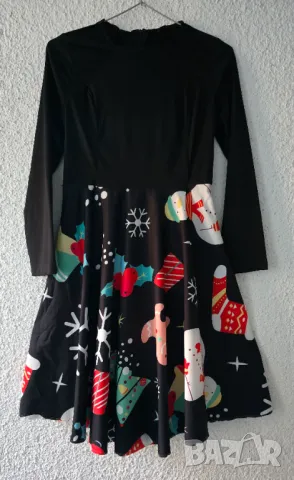 Дамска Коледна рокля размер ХS - ХХS НОВА, снимка 8 - Рокли - 48414171