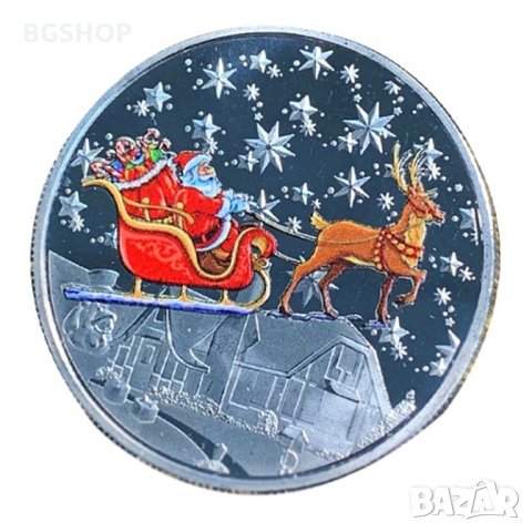 Честита Коледа / Merry Christmas - Silver, снимка 1 - Нумизматика и бонистика - 31323216
