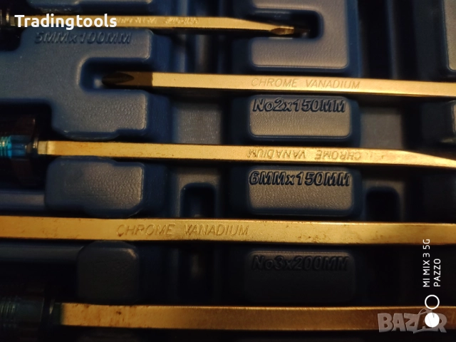 KINCROME 8броя ударни качествени отвертки кутия, снимка 13 - Отвертки - 52855804