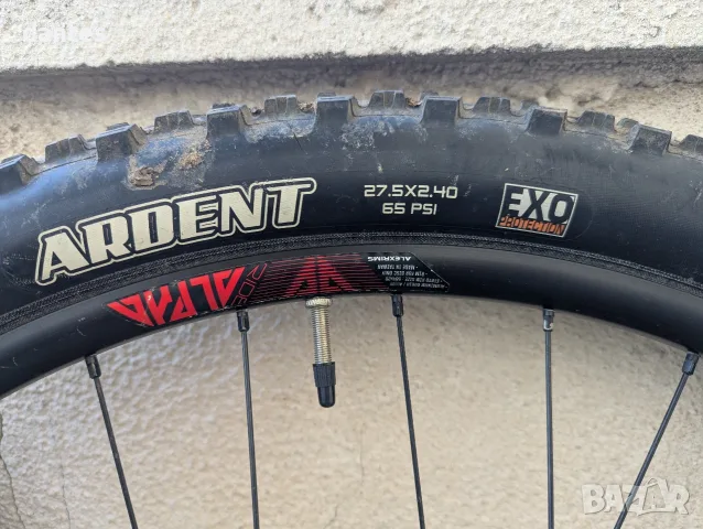Комплект МТБ гуми Maxxis Ardent 27.5" x 2.40 EXO (+ вътрешни гуми и бандажни ленти) , снимка 3 - Части за велосипеди - 55957385