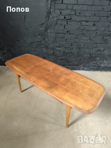 Маса за кафе от тиково дърво и дъб от Børge Mogensen за Fredericia Stolefabrik, 1950 г., снимка 6 - Маси - 53343307