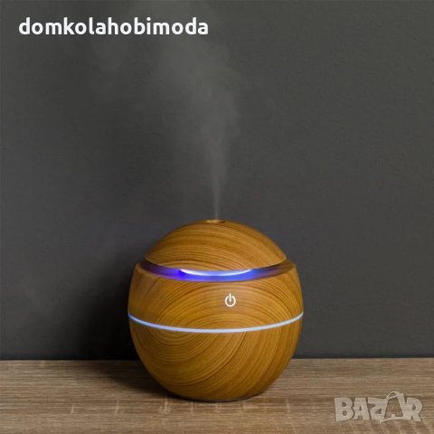 Електрически Аромадифузор. Променяща светлина, 5V. 130 мл. 35 мл/ч.