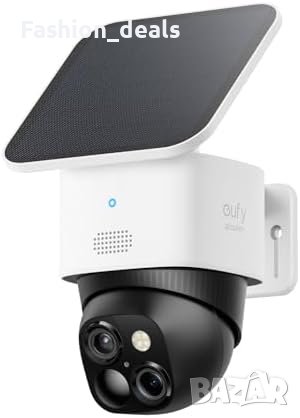 Нова eufy Security Соларна Камера за Сигурност 3К - 360° Наблюдение Безжична