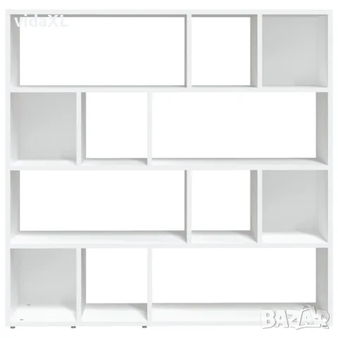 vidaXL Библиотека/разделител за стая, бяла, 105x24x102 см, снимка 5 - Паравани - 56147959