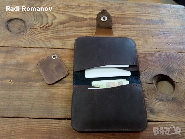 Джобен кожен портфейл , снимка 2 - Портфейли, портмонета - 52086091