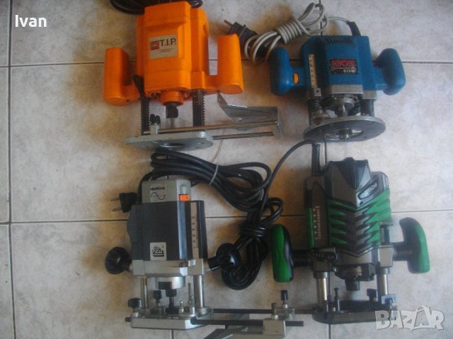 Професионална Оберфреза-HITACHI KOKI/ELU/RYOBI/T.I.P.-Япония/Швейцария/Германия-900/700/570 Вата-Отл