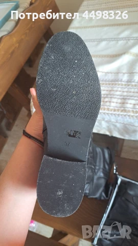 Черни токове ботуши, снимка 5 - Дамски ботуши - 50618437