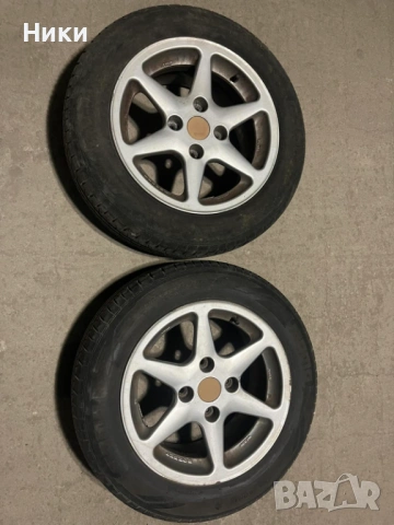 2 бр,195/60/15 momo +2 бр. джанти BORBET 4X114,3 /7X15