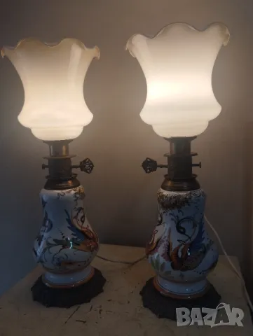 Комплект стари настолни лампи, снимка 4 - Настолни лампи - 47557556