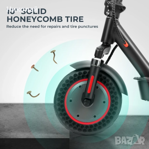 Електрическа тротинетка iScooter i9Max 500w 35km/h и 30-40 km пробег, снимка 13 - Велосипеди - 51849399