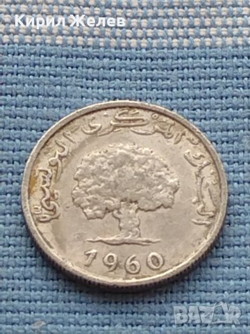 Две монети 1 millimes 1960г. Тунис/ 1 цент 1982г. Африка за КОЛЕКЦИОНЕРИ 41215, снимка 4 - Нумизматика и бонистика - 42788197