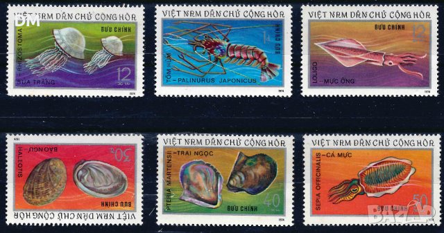 Виетнам 1974 - морска фауна MNH