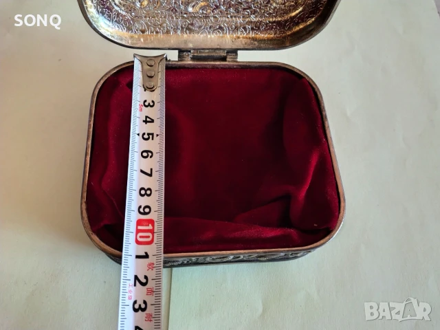 Страхотна Стара Посребрена Кутия За Бижута, снимка 9 - Антикварни и старинни предмети - 51156534