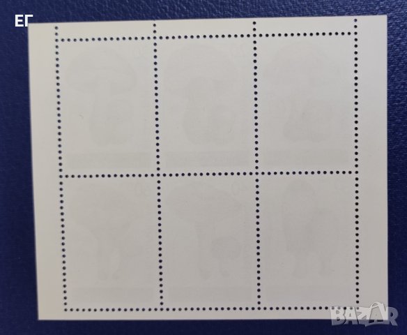 България, 1987 г. - малък лист марки, чисти, гъби, 1*45, снимка 2 - Филателия - 37617331