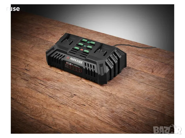 НОВИ! Двойно зарядно устройство Parkside PDSLG 20 B1 - за бързо зареждане на 20V батерии, снимка 5 - Други инструменти - 55802251