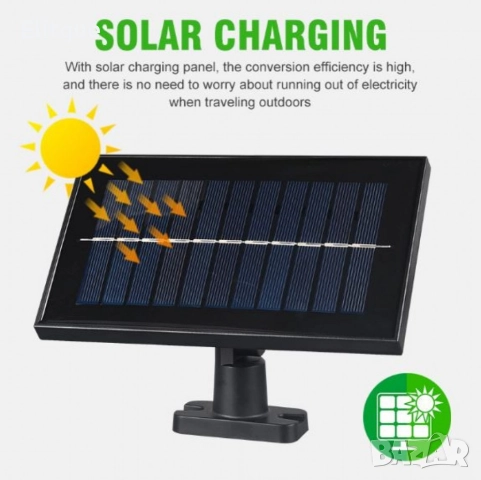 Слънчева соларна LED лампа за къмпинг и домакинство, снимка 7 - Лед осветление - 52832734